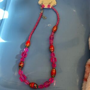 Women’s Vintage Beaded Necklace and Earrings Set